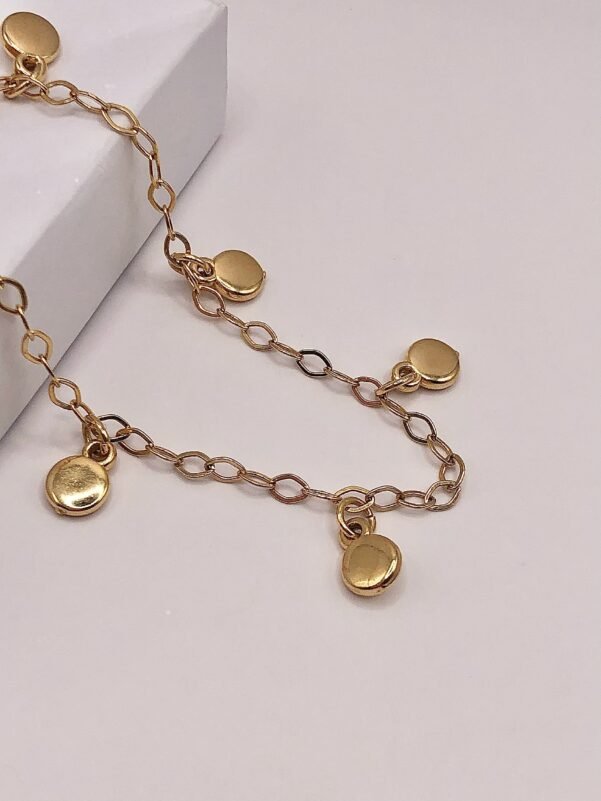 PULSEIRA DISCOS DOURADA